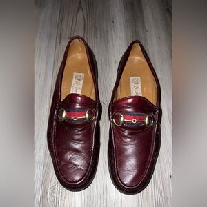 Vintage Gucci Men 8.5M US 41.5 EU Horse Bit Loafers Brown Leather